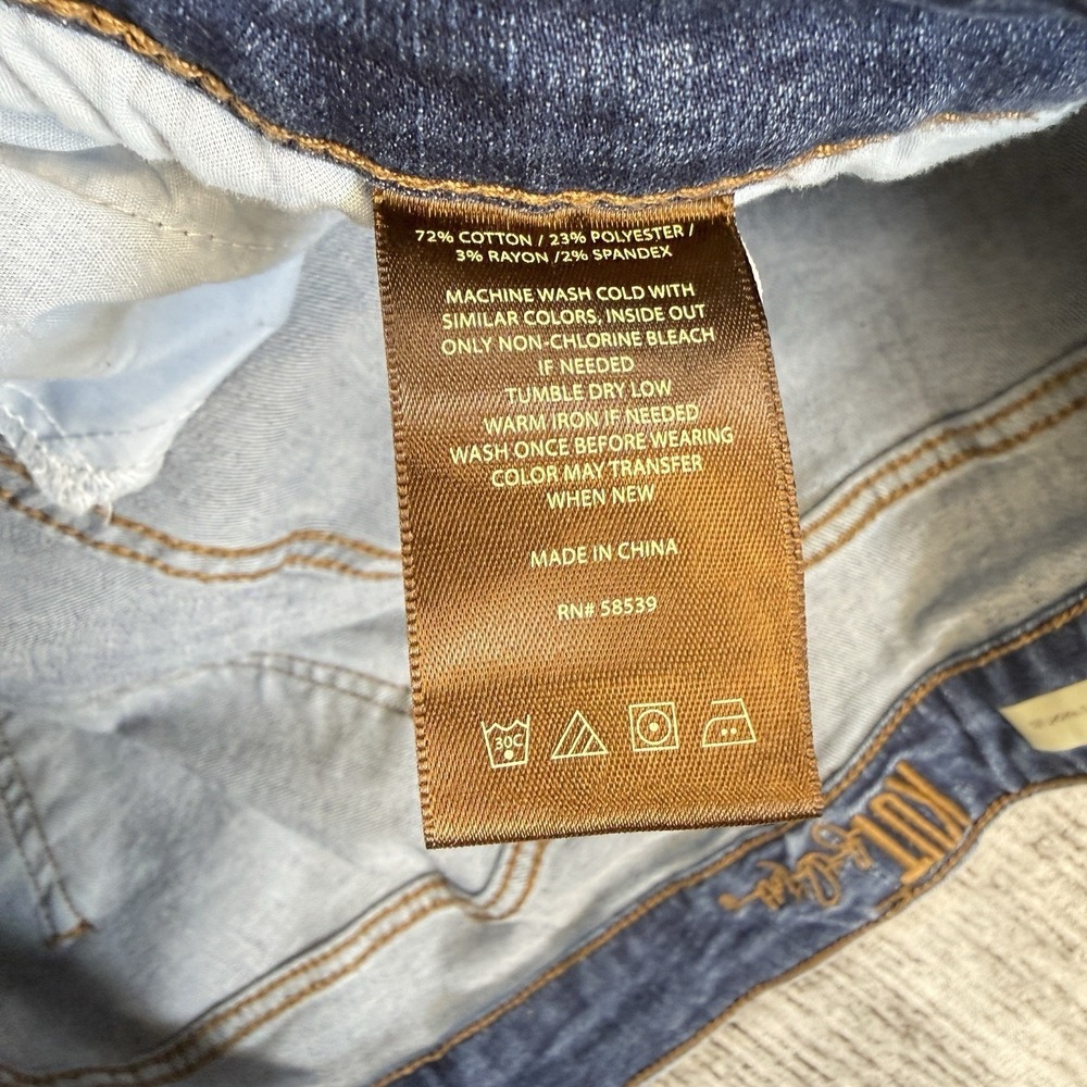 Kut From The Kloth Plus Size Asher Ankle Straight Leg Stretch Cuffed Jeans 22W - Picture 4 of 7